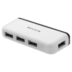 Belkin Travel 4 Puertos USB 2.0 Blanco - HUB