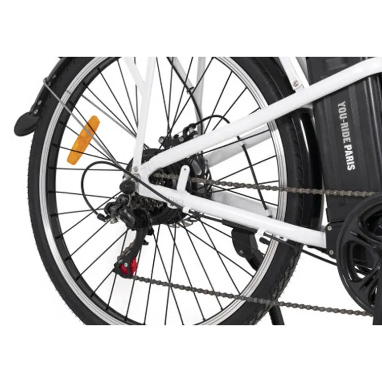 Bicicleta Eléctrica Youin You-Ride Paris Blanco