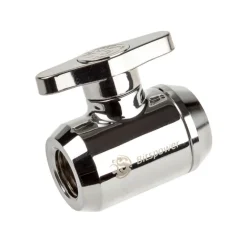 Bitspower Llave de Paso 2x G1/4" IG Plata - Accesorio