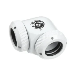 Bitspower Multi-Link Codo 90º 2x 12mm AD Blanco - Racor