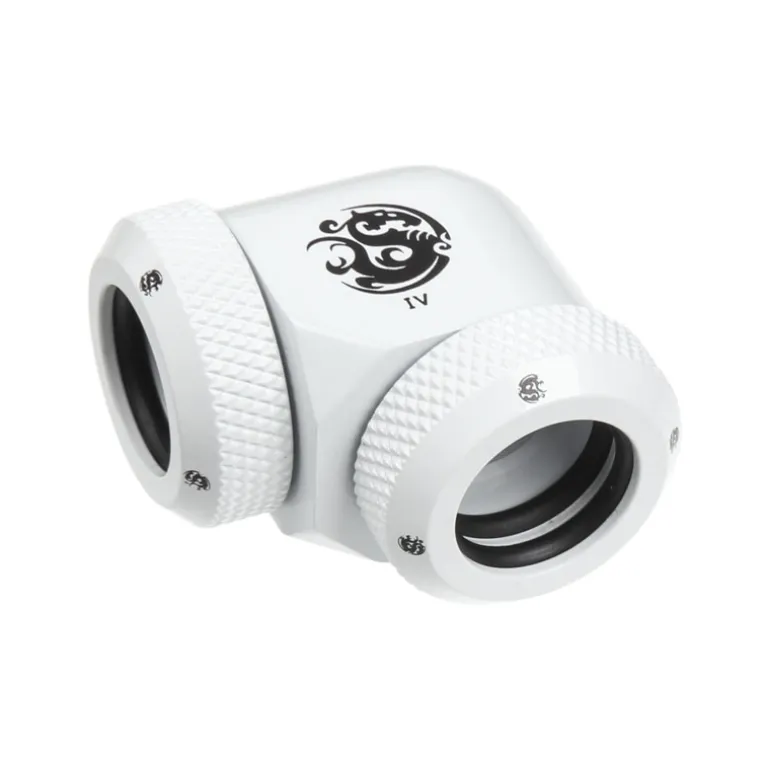 Bitspower Multi-Link Codo 90º 2x 12mm AD Blanco - Racor