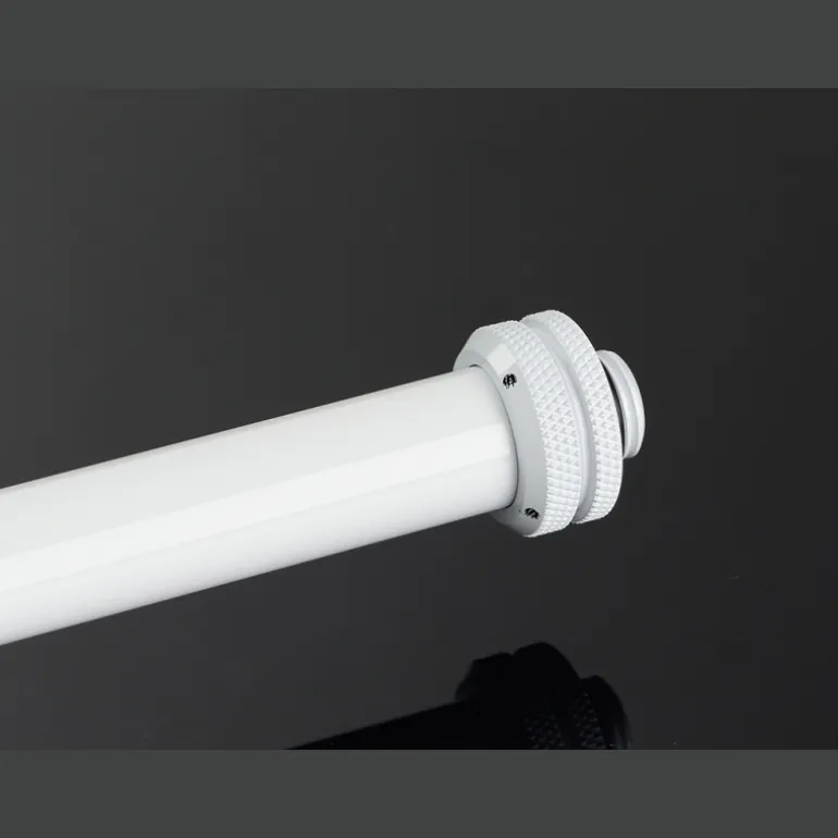 Bitspower No Chaflán Rigído Latón 16MM AD 300mm Blanco - Tubo