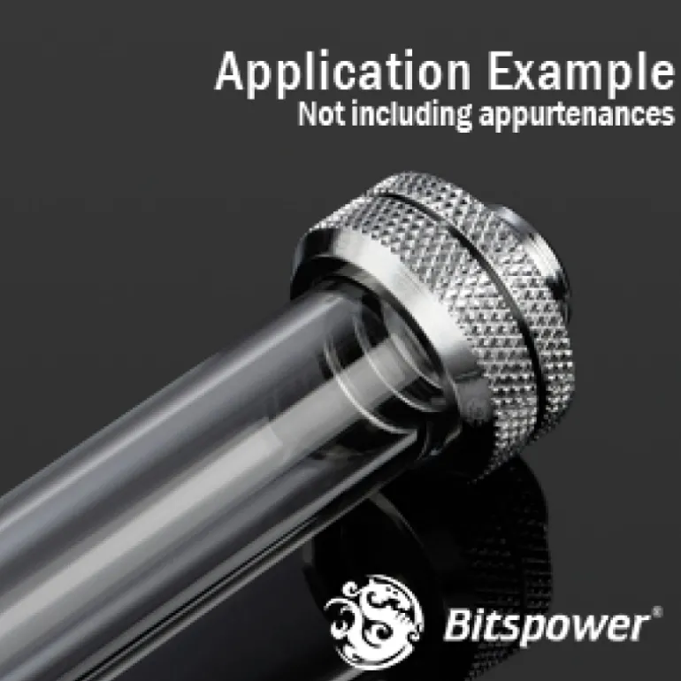 Bitspower None Chamfer PETG Link 16/12mm Transparente 1m - Tubo