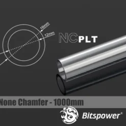 Bitspower None Chamfer PETG Link 16/12mm Transparente 1m - Tubo