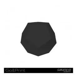 Bobina Sakata 3D Filamento PLA GO&PRINT 1.75mm 1Kg Negro