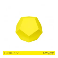 Bobina Sakata 3D Filamento PLA GO&PRINT 1.75mm 1Kg Amarillo