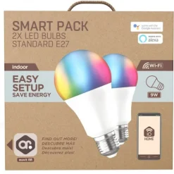 Bombilla Inteligente Muvit iO A60 E27 9W Pack 2
