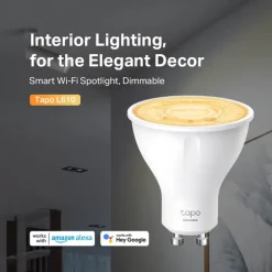 Bombilla Inteligente TP-Link Tapo L610 Wi-Fi LED Blanca Cálida GU10