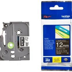 Brother TZ-335 Negro/Blanco - Cinta 12mm
