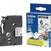 Brother TZE-111 6mm Transparente Negro - Cinta Brother