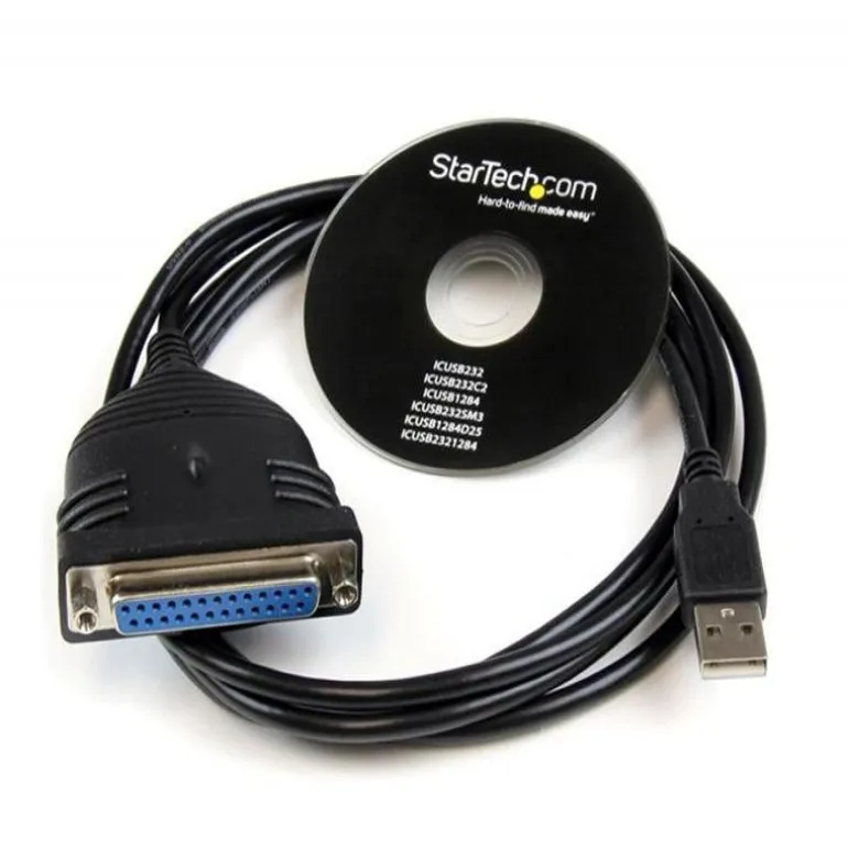 Cable Adaptador Impresora Startech Paralelo DB25-USB 2.0 - 1,8 m