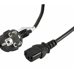 Cable Alimentación Lanberg CA-C13C-11CC-0050-BK C13 Acoplador CEE7/7 5m Negro