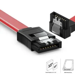 Cable Ewent EC1515 Sata 90 Grados 0.7m Rojo