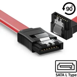 Cable Ewent EC1515 Sata 90 Grados 0.7m Rojo