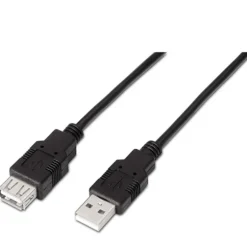 Cable Extensión  Aisens A101-0015 USB 2.0 M - H 1.0m Negro
