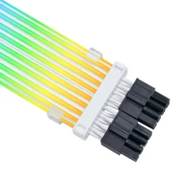 Cable Extensión  Lian Li Strimer Wireless ARGB 2 x 8 Pines Para CPU Blanco