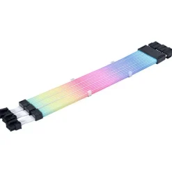 Cable Extensión  Lian Li Strimer Wireless ARGB 3 x 8 Pines Para GPU Blanco