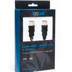 Cable HDMI iggual HDMI 2.0 4K@60Hz 2m