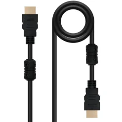 Cable HDMI Nano Cable HDMI Alta Velocidad / HEC Con Ferrita Negro 5m