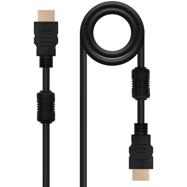 Cable HDMI Nano Cable HDMI Alta Velocidad / HEC Con Ferrita Negro 3m