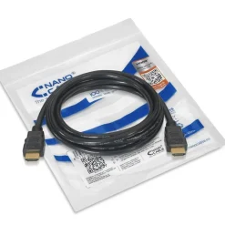 Cable HDMI Nano Cable HDMI V2.0 / HEC 4K@60Hz 18Gbps A/M-A/M Negro 1m