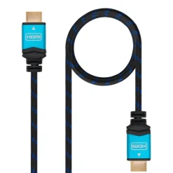 Cable HDMI Nano Cable HDMI V2.0 4K@60Hz A/M-A/M Negro 1m
