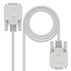 Cable Nano Cable Serie RS232 DB9 M-H 1.8M Blanco