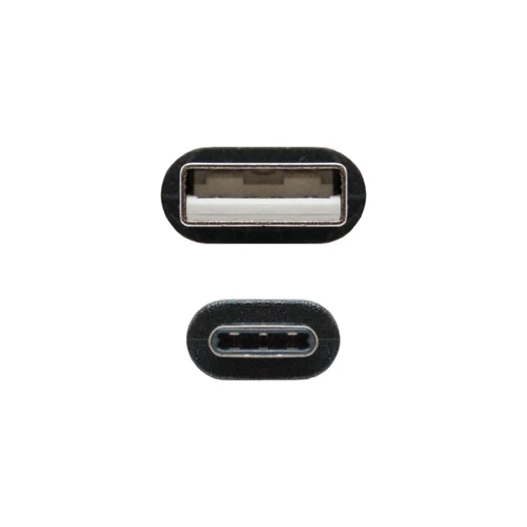 Cable Nano Cable USB 2.0 3A Tipo USB-C M-AM 1M Negro