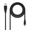 Cable Nano Cable USB 2.0 AM Mini-BM 0.5 Negro