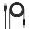 Cable Nano Cable USB 2.0 Impresora Tipo AM-BM 1M Negro