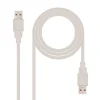 Cable Nano Cable USB 2.0 Tipo AM-AM 2M Blanco