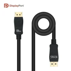Cable Nanocable DisplayPort 1.4 8K 1.5m Negro
