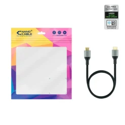 Cable Nanocable HDMI 2.1 Alta Velocidad A-M a A-M 2.0m Negro