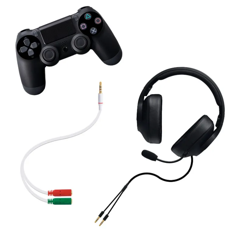 Cable Nanocable Jack 3.5 M a 2 Jack 3.5 H Blanco