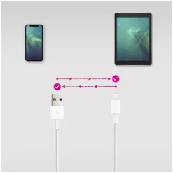Cable Nanocable Lightning-M a USB-A 0.5m