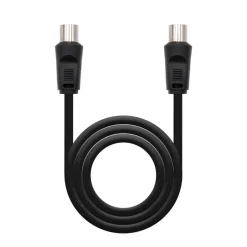 Cable Nanocable TV 75 Ohm M H 1.8 M Negro