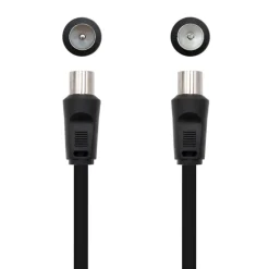Cable Nanocable TV 75 Ohm M H 1.8 M Negro