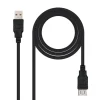 Cable Nanocable USB 2.0 A-M A-H 1.0m Negro