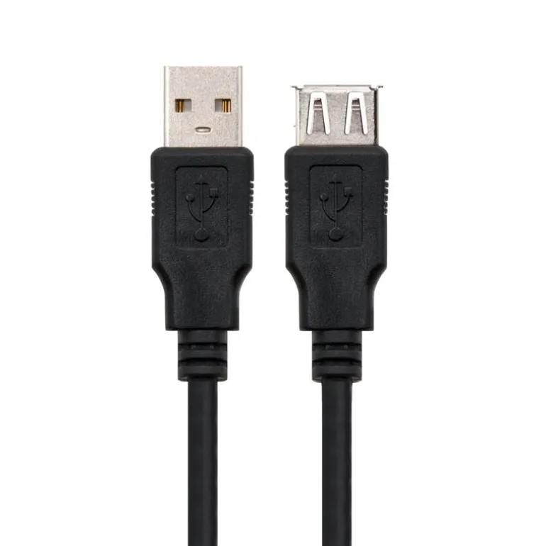 Cable Nanocable USB 2.0 A-M A-H 1.0m Negro
