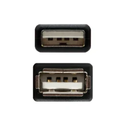Cable Nanocable USB 2.0 A-M A-H 1.0m Negro