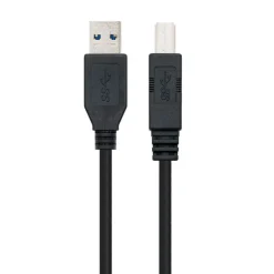 Cable Nanocable USB 3.0 A-M a B-M 2.0m Negro