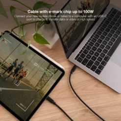 Cable Nanocable USB 3.2 Gen2x2 4K/60Hz 3m Negro