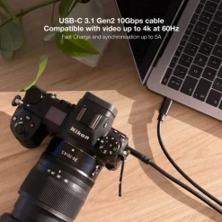 Cable Nanocable USB 3.2 Gen2x2 4K/60Hz 3m Negro