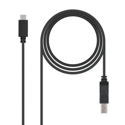 Cable Nanocable USB 2.0 Impresora Tipo USB C M-BM 1M Negro
