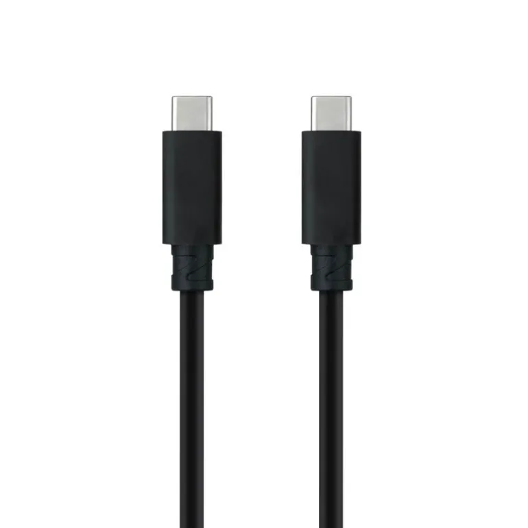 Cable Nanocable USB 3.1 4K 60Hz 5A C a USB-C 0.5m Negro