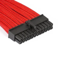 Cable PSU Phanteks Sleeved 24 Pines ATX 0.5m Rojo
