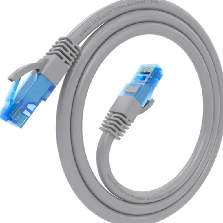 Cable Red Aisens A135-0773 Latiguillo RJ45 Cat.6 UTP AWG26 CCA 0.5m Gris