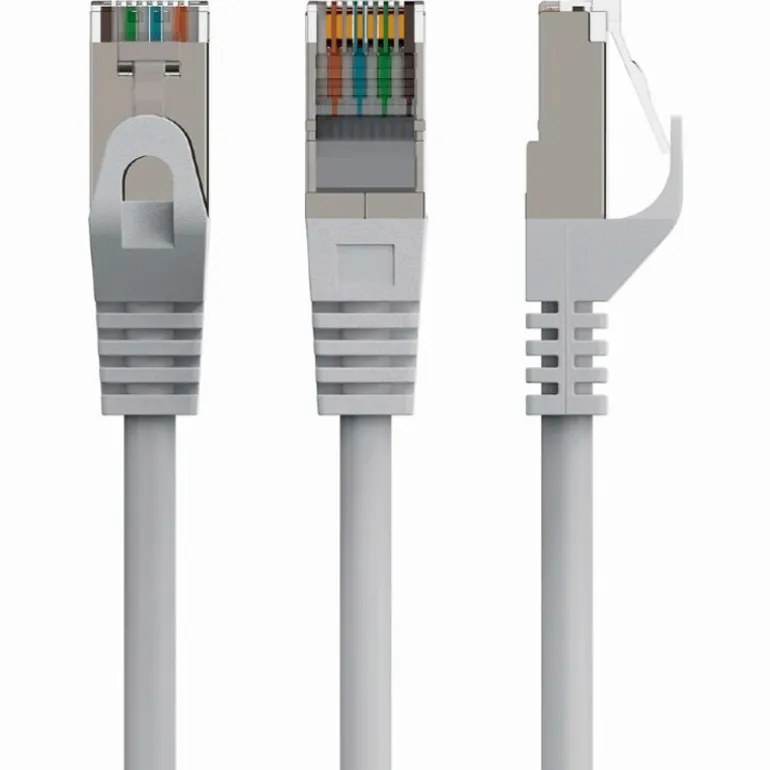 Cable Red Gembird PP6-1M FTP CAT6 AWG26 De Parche 1m Gris