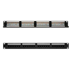 Cable Red Nanocable 10.21.3124 24 Puertos RJ45 Cat.6 UTP 19" 1U Negro