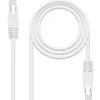 Cable Red Nanocable Cat.6 UTP 25cm Blanco